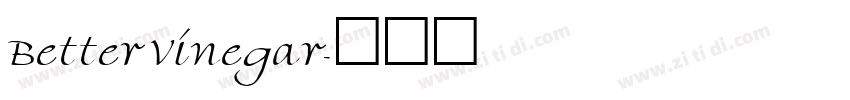 Better Vinegar字体转换